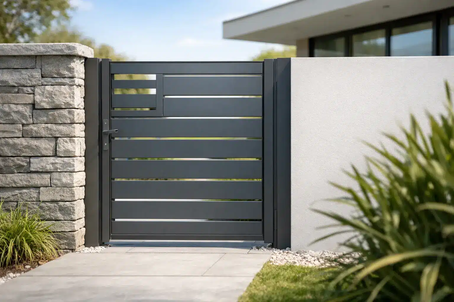 Aluminium Pedestrian Gate Design Ideas