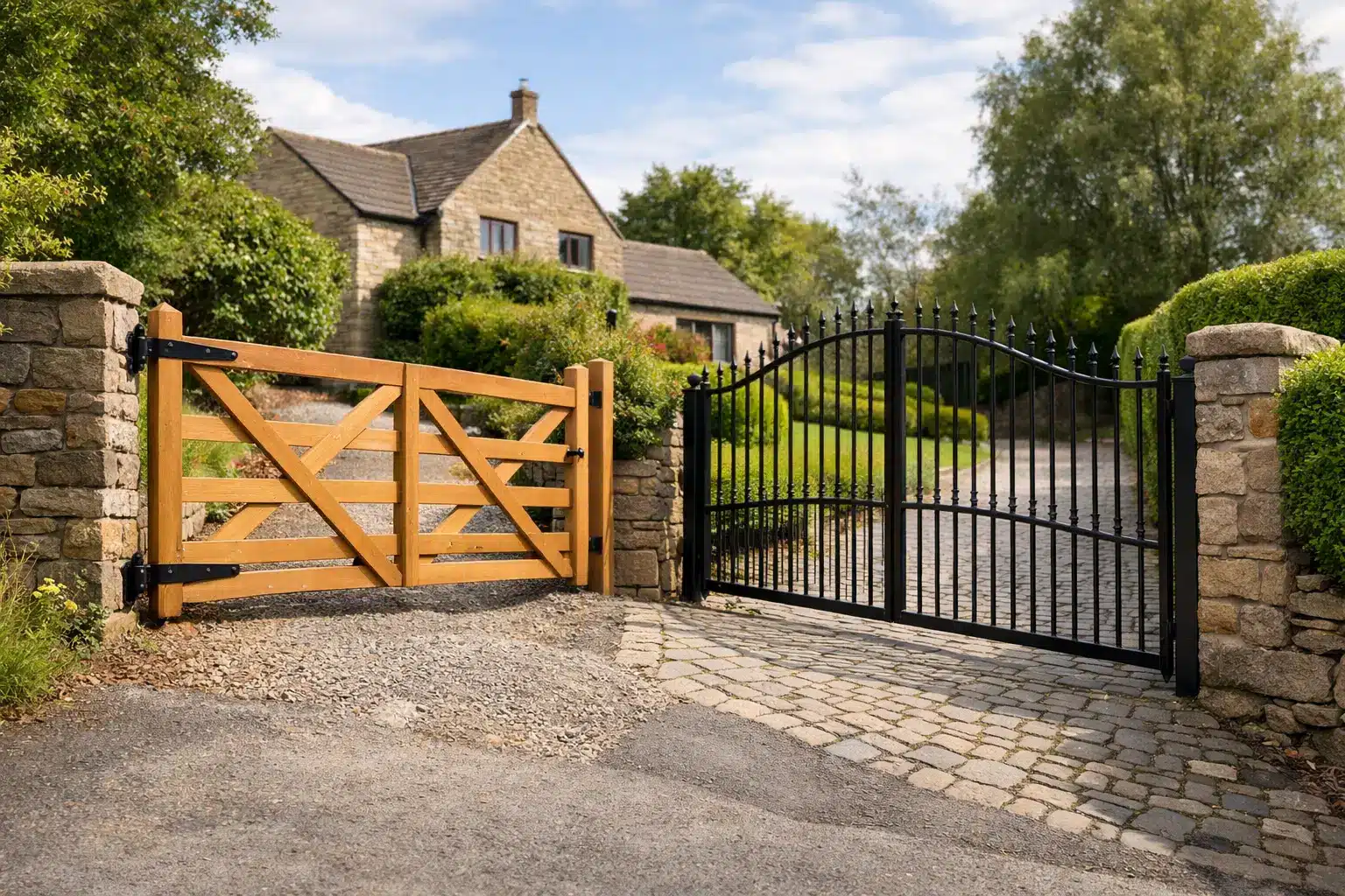Best Gates for Uneven Driveways at UK Homes