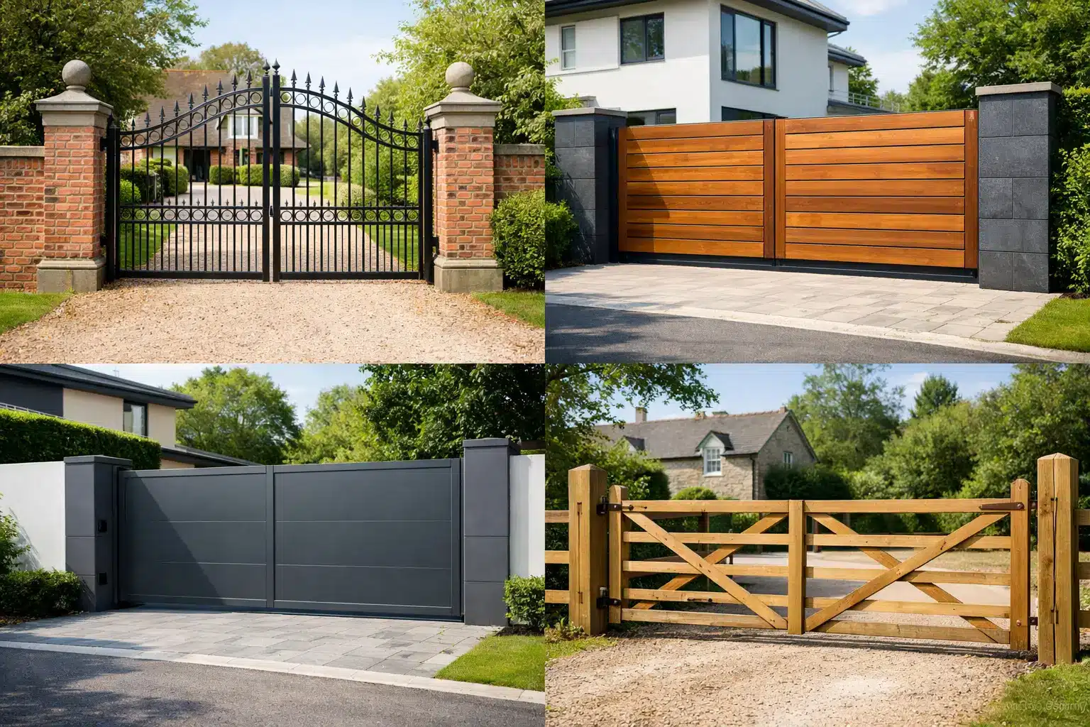 12 Residential Gate Design Examples for UK Homes